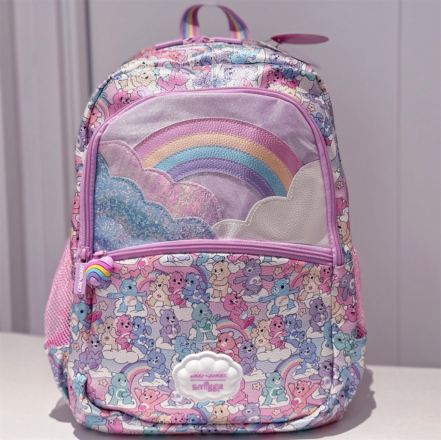Australian Pink Rainbow Bear Decompression Marvel Primary School Bag