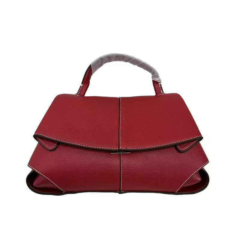 Women's French Smile Niche Genuine Leather High-grade Women's Messenger Bag
