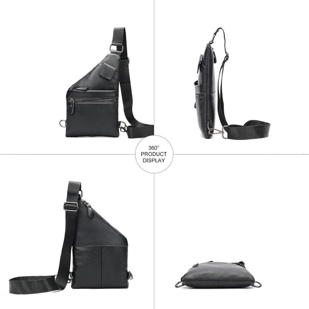 Men's Top Layer Leather High Sense Bags