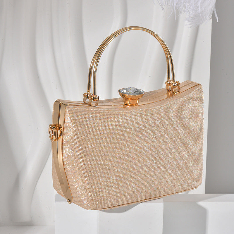 Women's Exquisite Diamond French Classic Style Fashion Dinner Bag