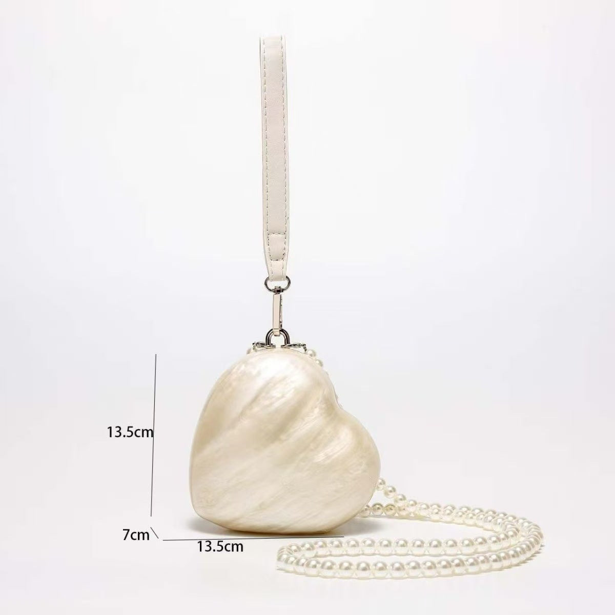 Water Drop Heart Shape Flowing Color Bags