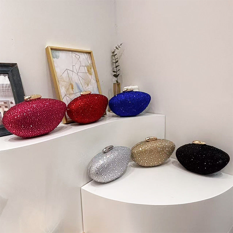 Trendy Classic Round Box Clutch Acrylic Vintage Bags