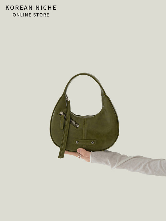 Women's Korean Niche Design Fashion Retro Moon High-grade Daily Bags