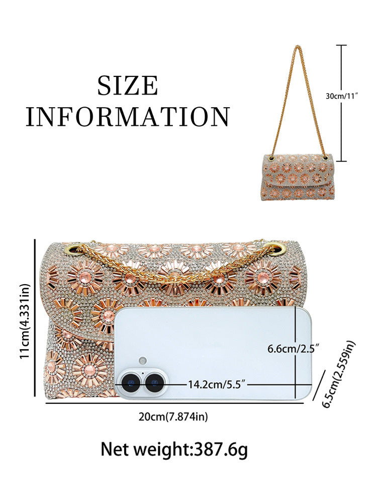 Women's Design Diamond Pouch Fashion Underarm Dinner Bag