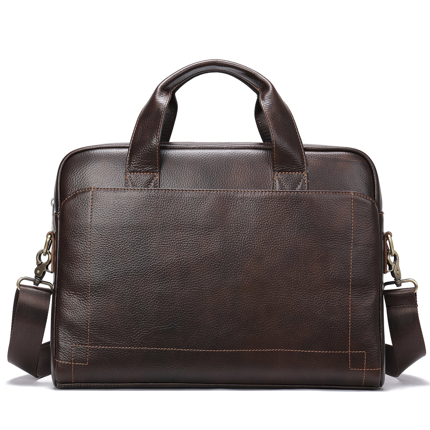 Men's Business Leather High-grade First Layer Cowhide Portable Commuter Men's Briefcase