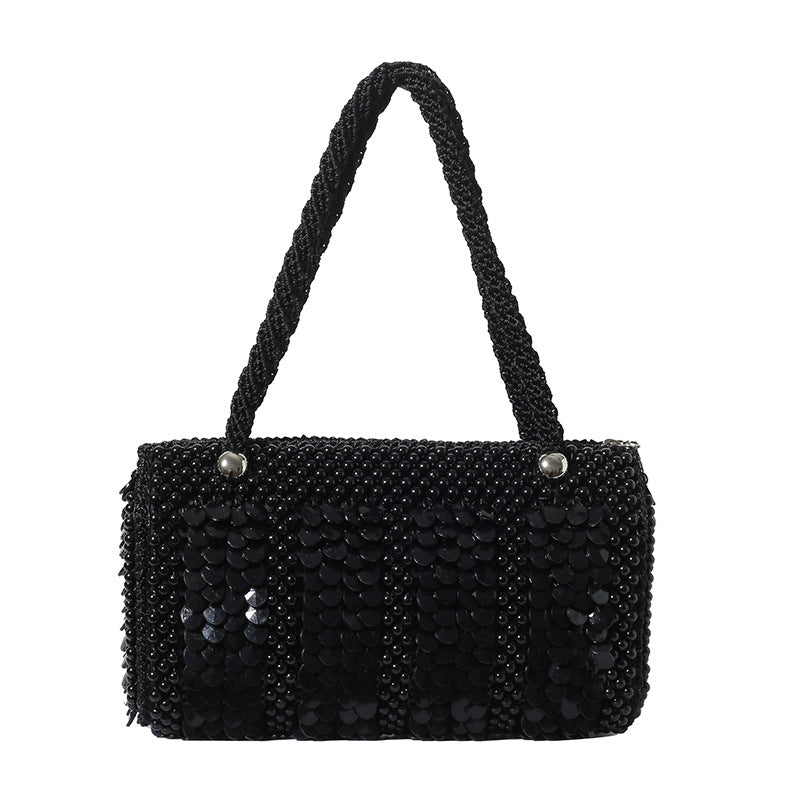 Summer Mori Style Soft Fashion Classic Pearl Hand Carrying Women's Shoulder Bag