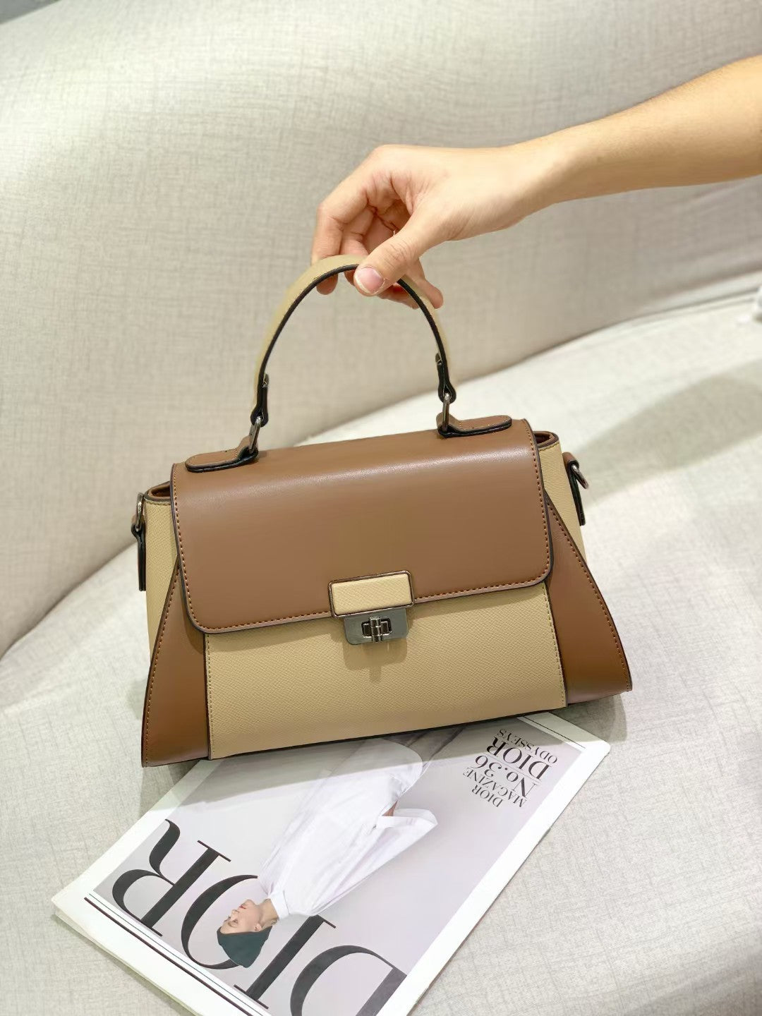 Women's Print Portable Urban Simple Color Matching Women's Shoulder Bag