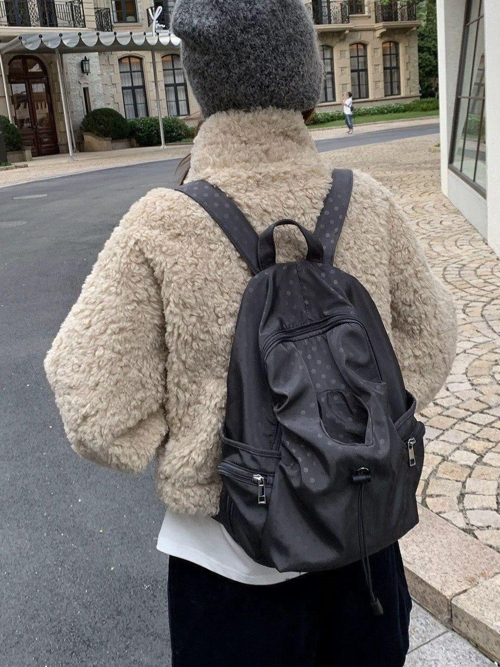 Trendy Women's Polka Dot College High Backpacks