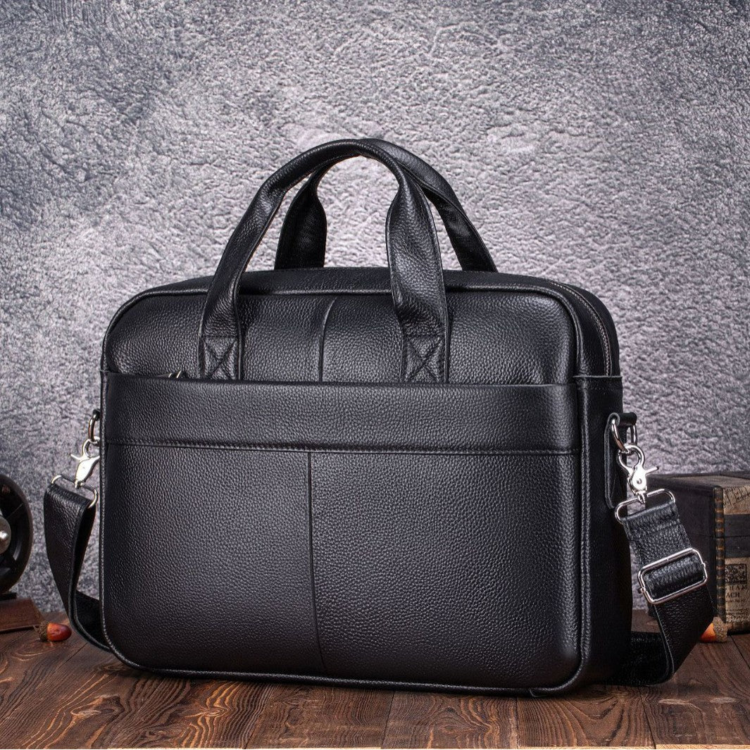 Men's Business Leather First Layer Cowhide Men's Briefcase