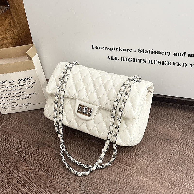 Women's Fashion Rhombus Chain Summer Versatile Small Square Bag