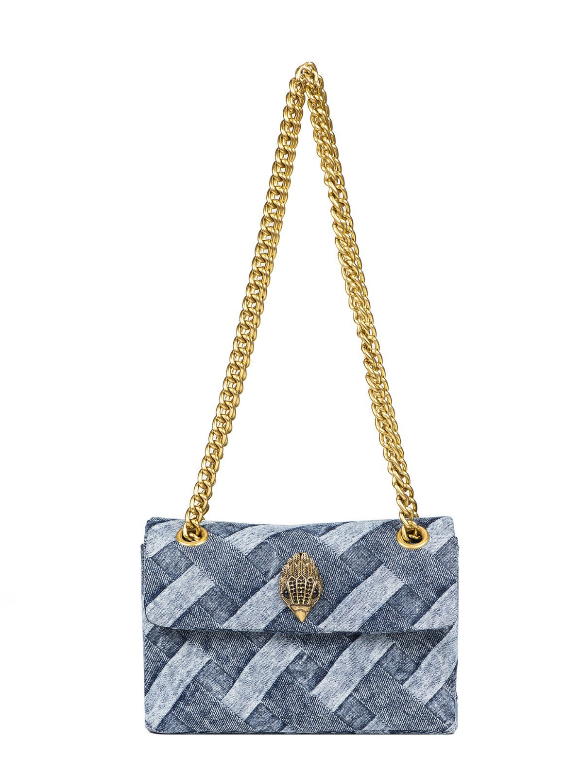 Comfortable Women's Denim Eagle Head Classic Small Square Bag