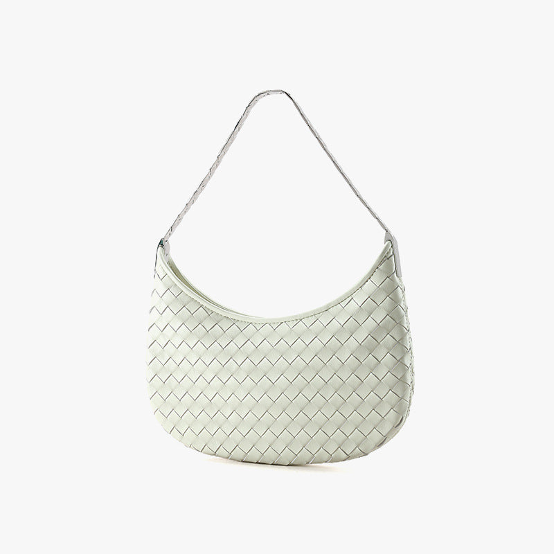 Women's Korean Style Hand-woven Sheepskin Design High-grade Genuine Leather Fashion Women's Shoulder Bag