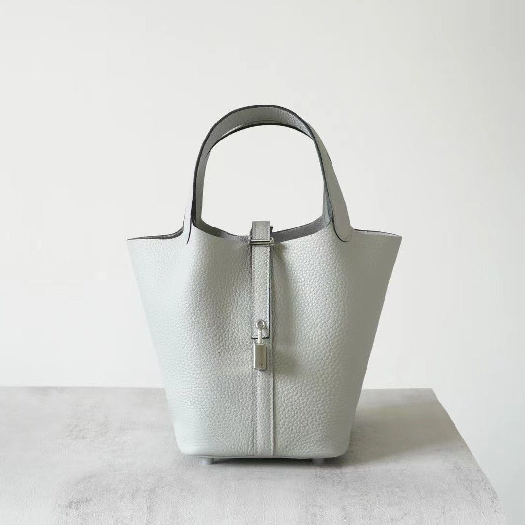 Women's Vegetable Basket Cowhide Pair Version High Quality Genuine Bags