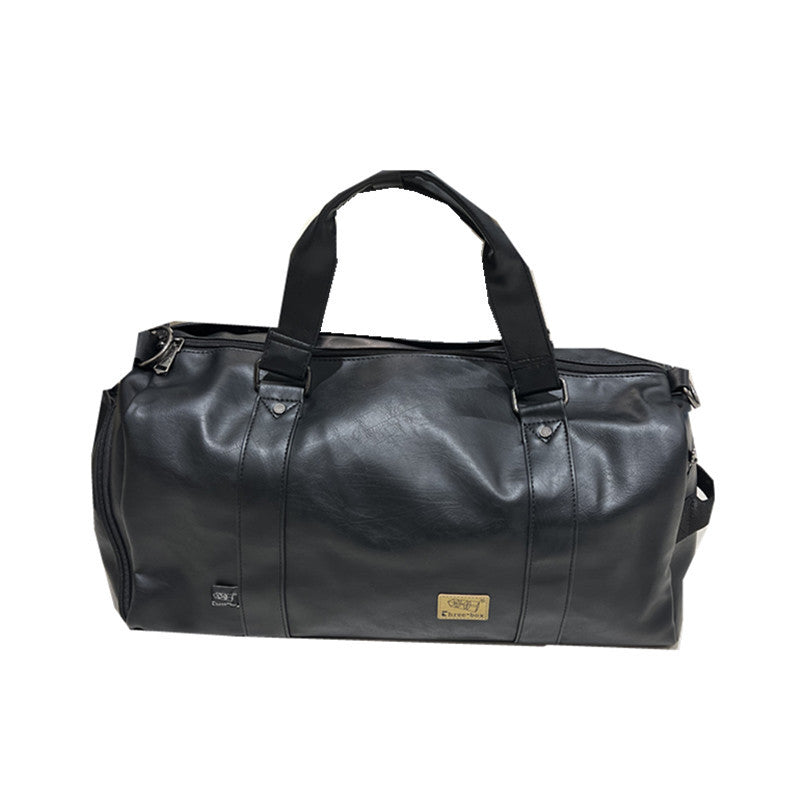 Men's Three Boxes Fashion Big Soft Leather Men's Tote