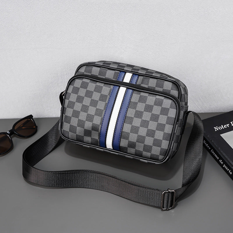 Men's Street Korean Style Horizontal Trendy Couple Alphabet Back Men's Shoulder Bag