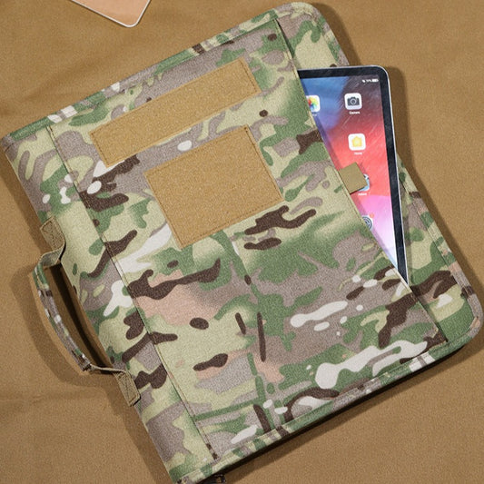 Loose-leaf Book Cover Supplies Notebook Sleeve Diary Outdoor Camouflage, Military Fan Bag