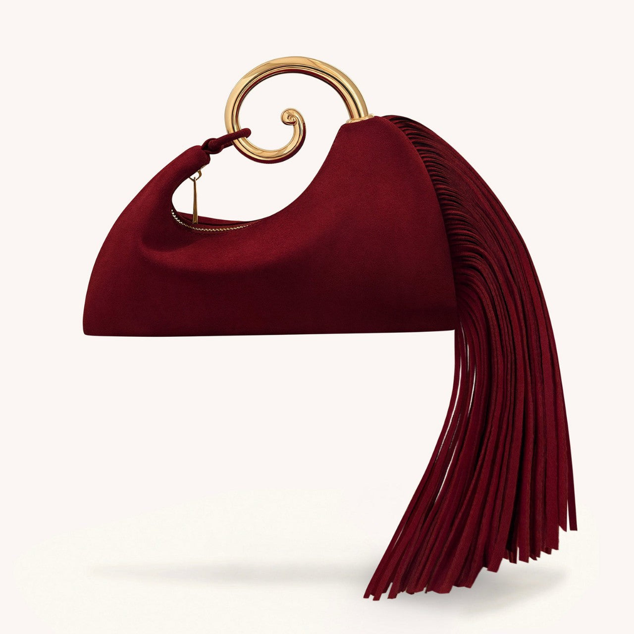 French Elegant Metal Cloud Dinner Early Women's Handbag