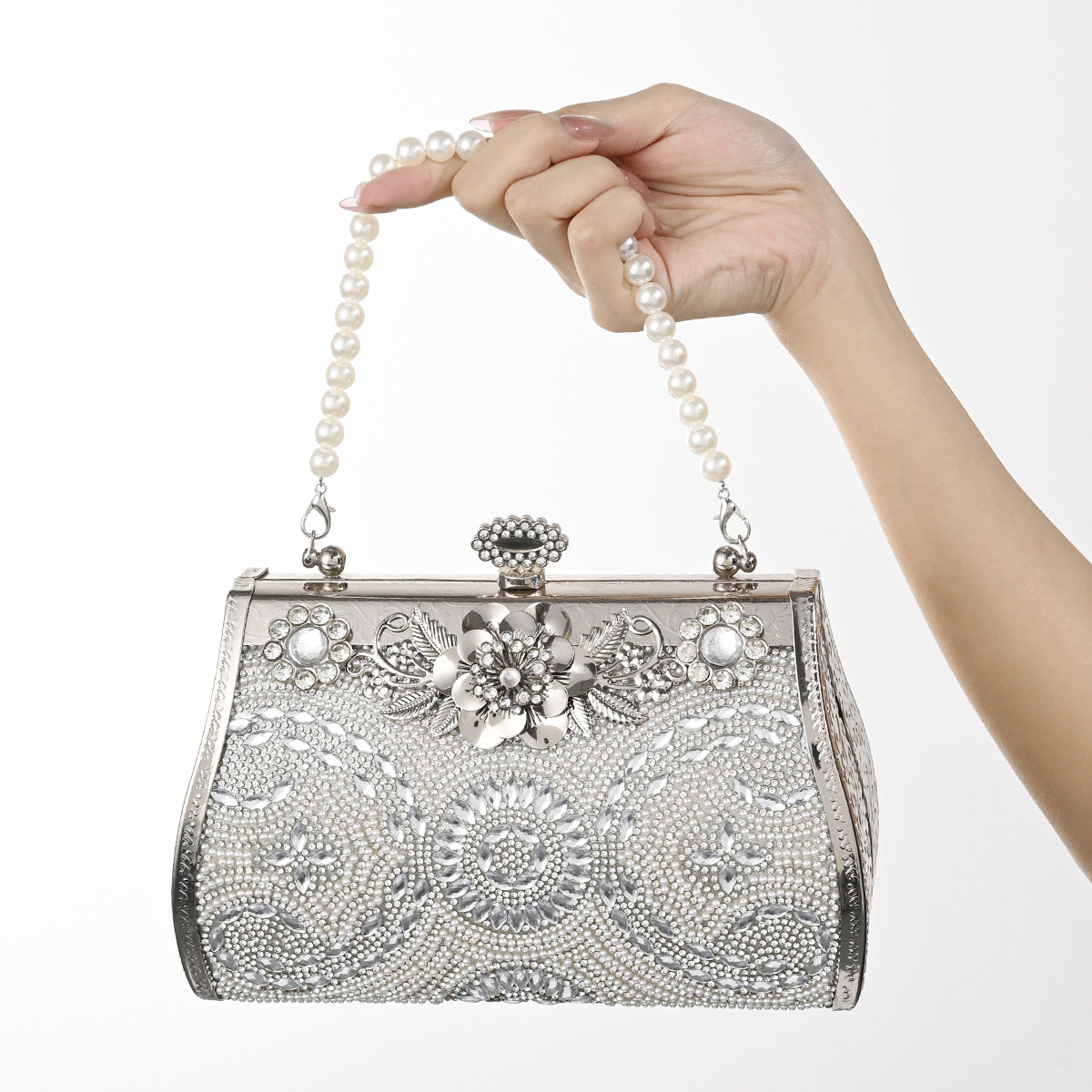 Women's Cheongsam Formal Dress Dinner Princess Diamond Large Handbags