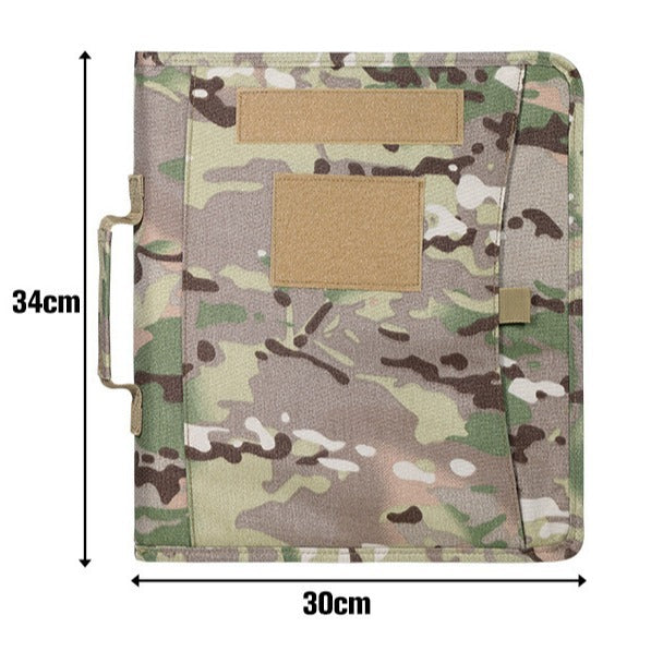 Loose-leaf Book Cover Supplies Notebook Sleeve Diary Outdoor Camouflage, Military Fan Bag