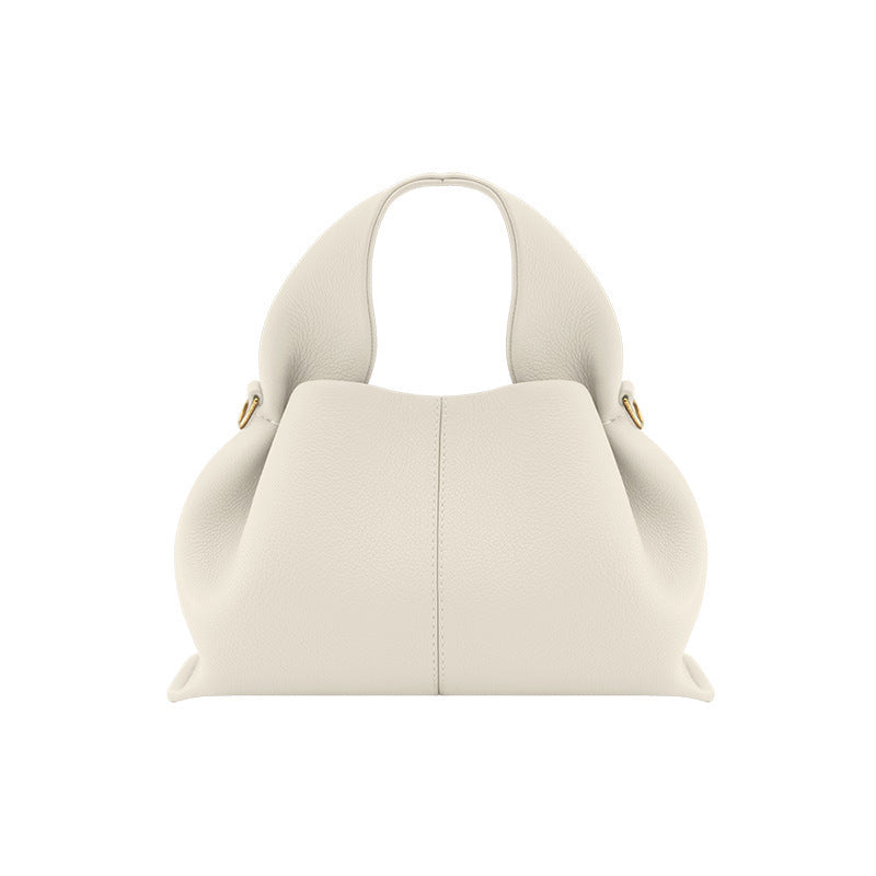 Trendy Elegant Casual Cloud Leather Portable Women's Handbag
