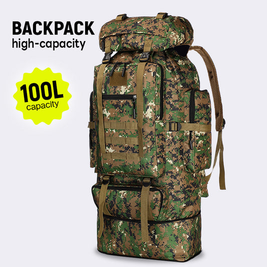 Women's & Men's Large Capacity Hiking Expandable Camping Tactical Backpack