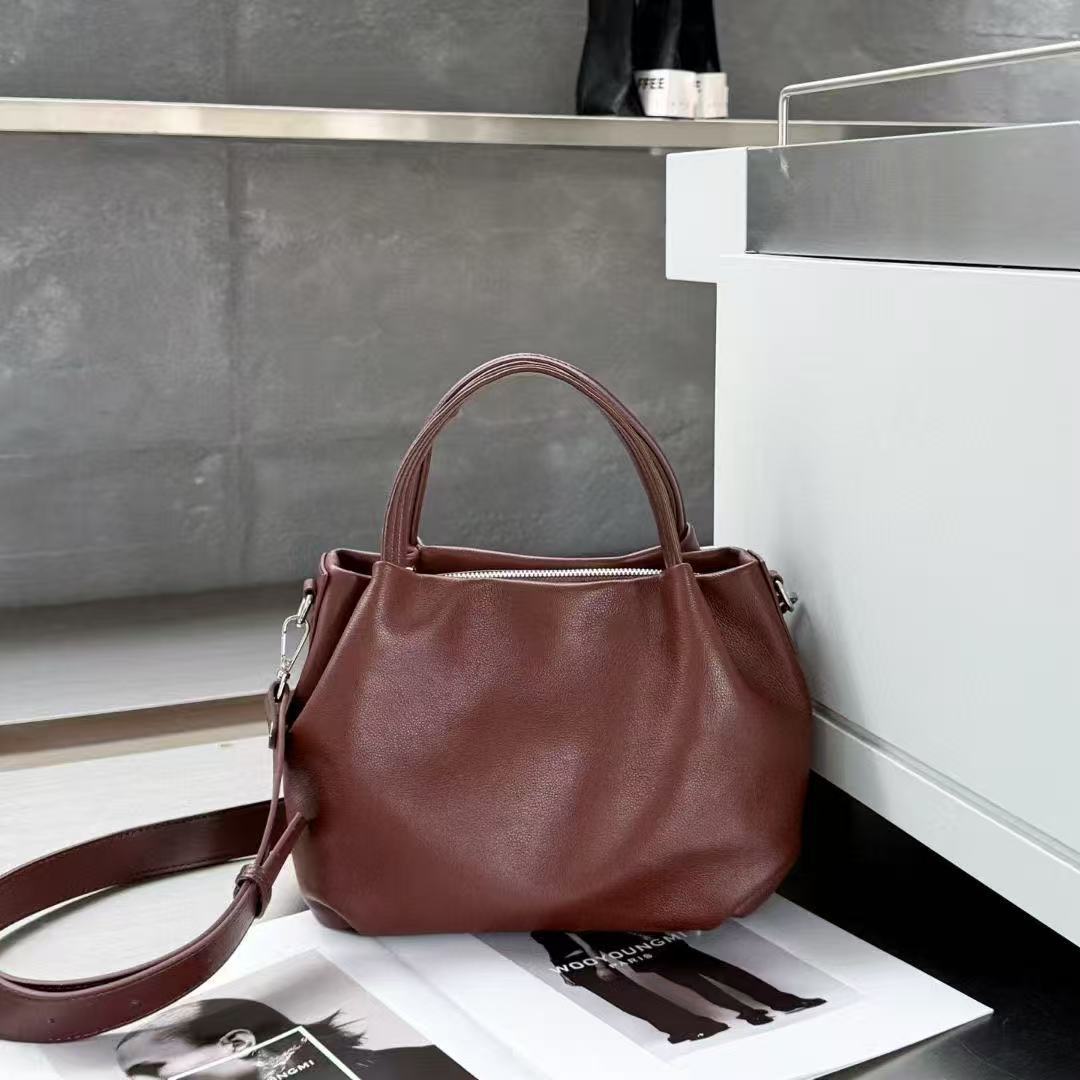 First Layer Cowhide Lady's Special Fashion Vegetable Basket Genuine Bags