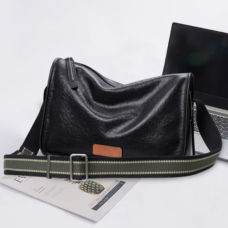 Men's Business Leather Fashion First Layer Cowhide Men's Shoulder Bag