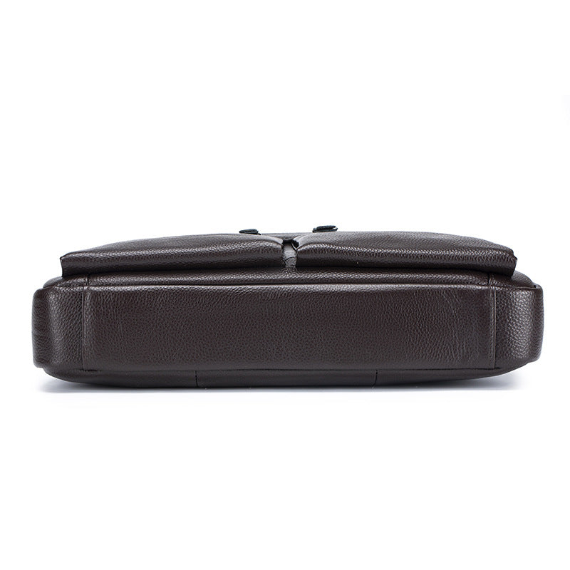 Men's Commuter Simple Business Cow Leather Computer Men's Briefcase