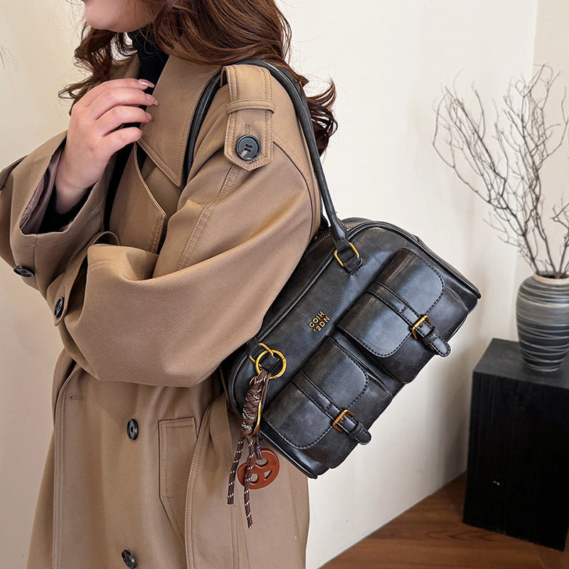 Retro Early Autumn Fashion Trendy Boston Western Style Bags