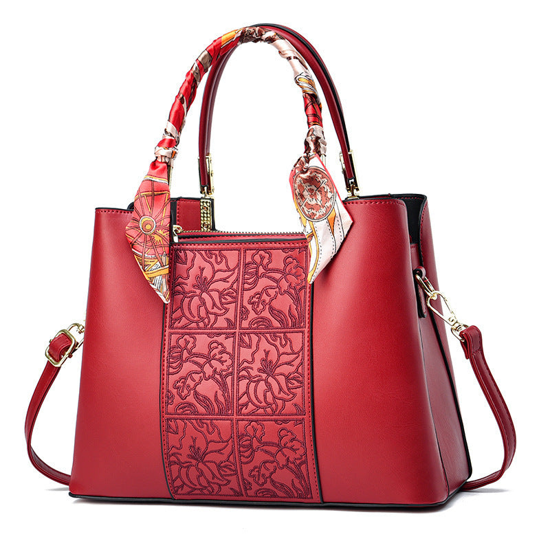 Women's Texture Chinese Embroidery National Style Mother's Day Large Women's Handbag