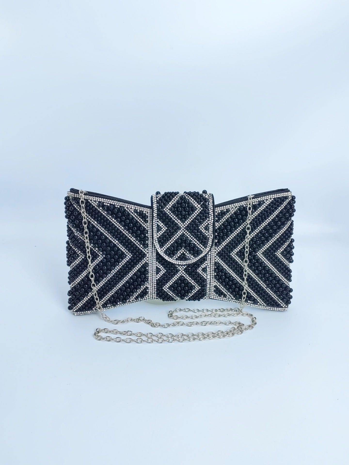 Durable Cool Beaded High-grade Clutch Butterfly Dinner Bag