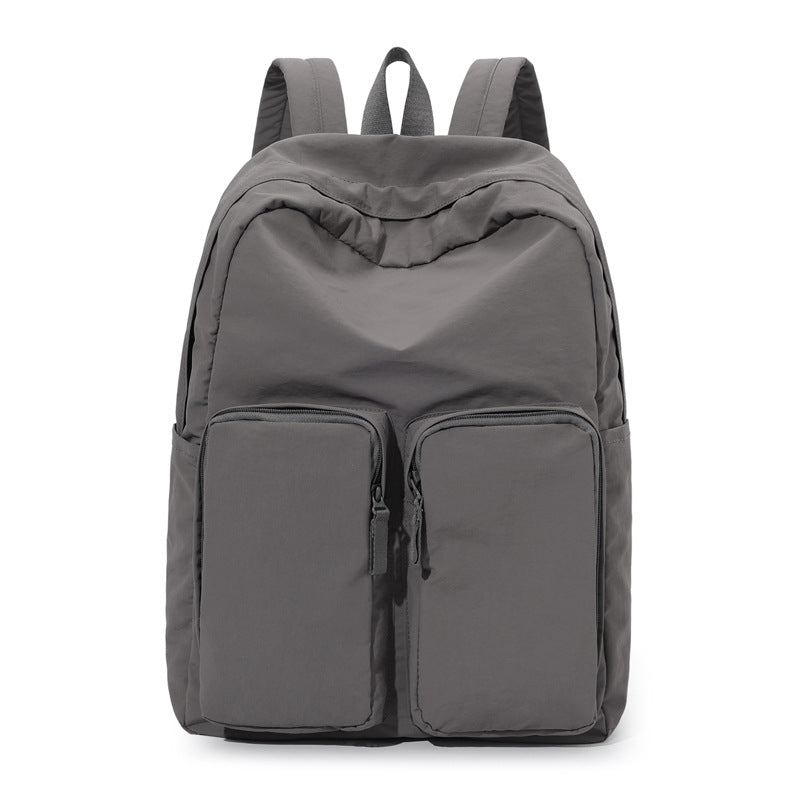 Women's Lightweight Large Capacity Storage Pleated Washed Leisure Backpack