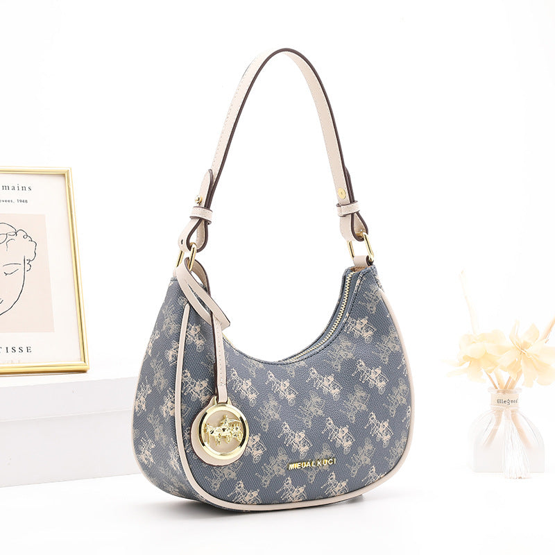 Women's Underarm Baguette Dumpling Niche Hobos Women's Shoulder Bag