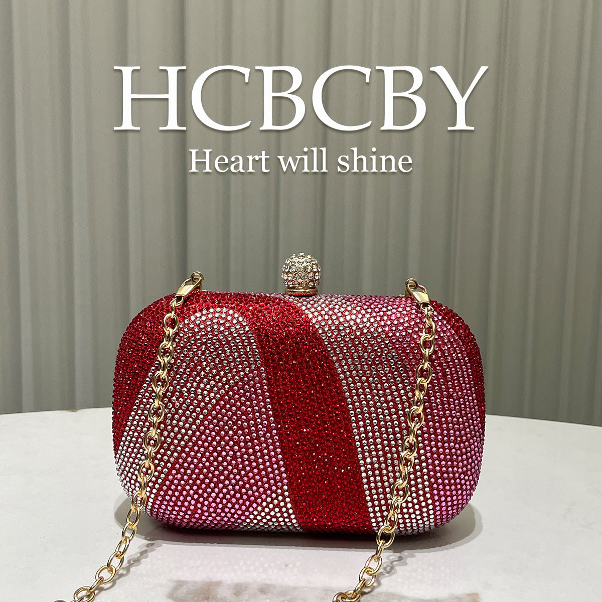 Women's Gorgeous Shiny Rhinestone Fashion Temperament Elegant Dinner Bag