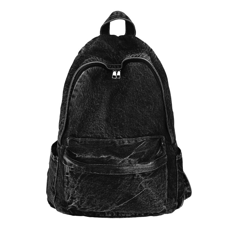 Men's Denim Simple Retro Class Han Camp Backpacks
