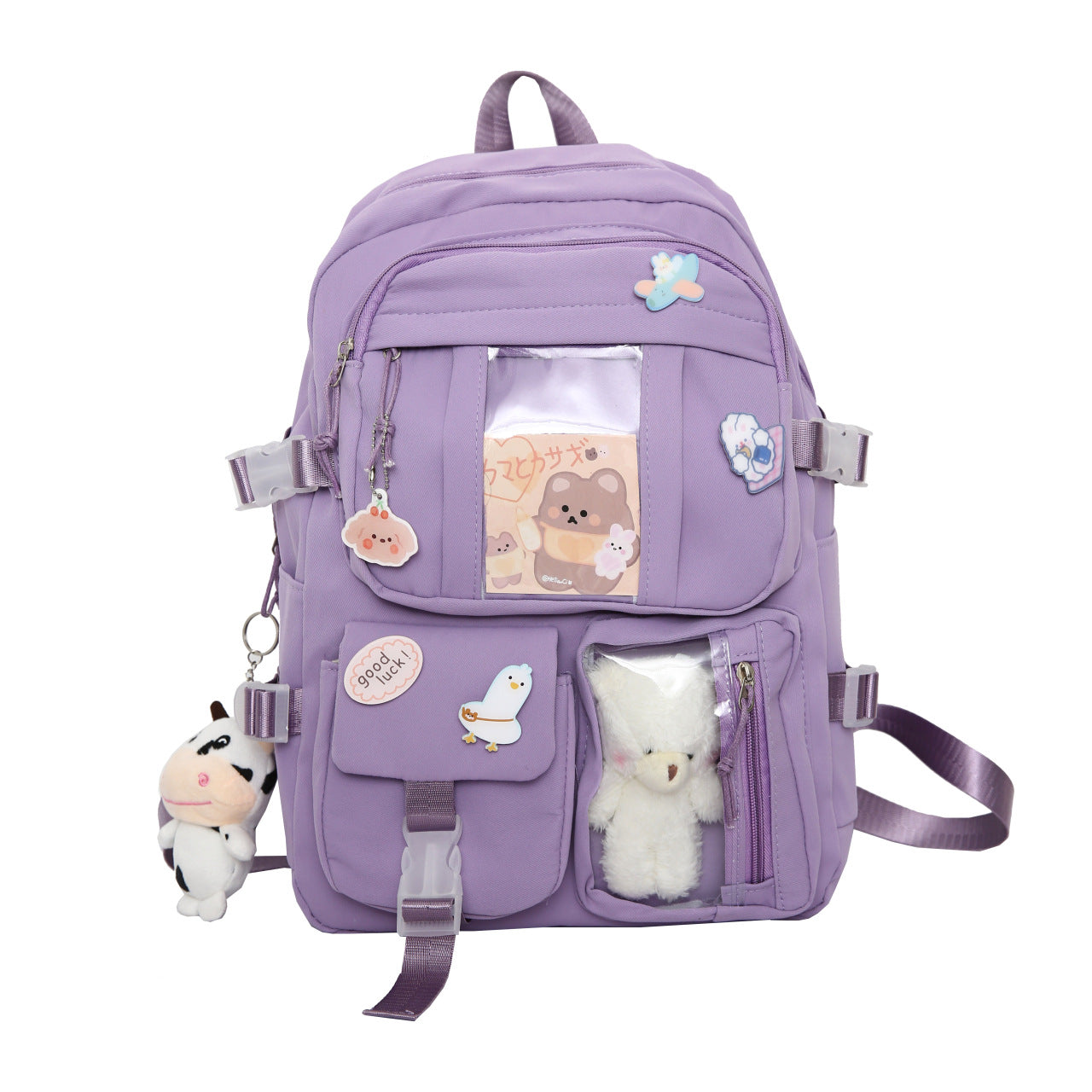 Junior's Korean Style Cute Bear Doll Large College Student Schoolbag