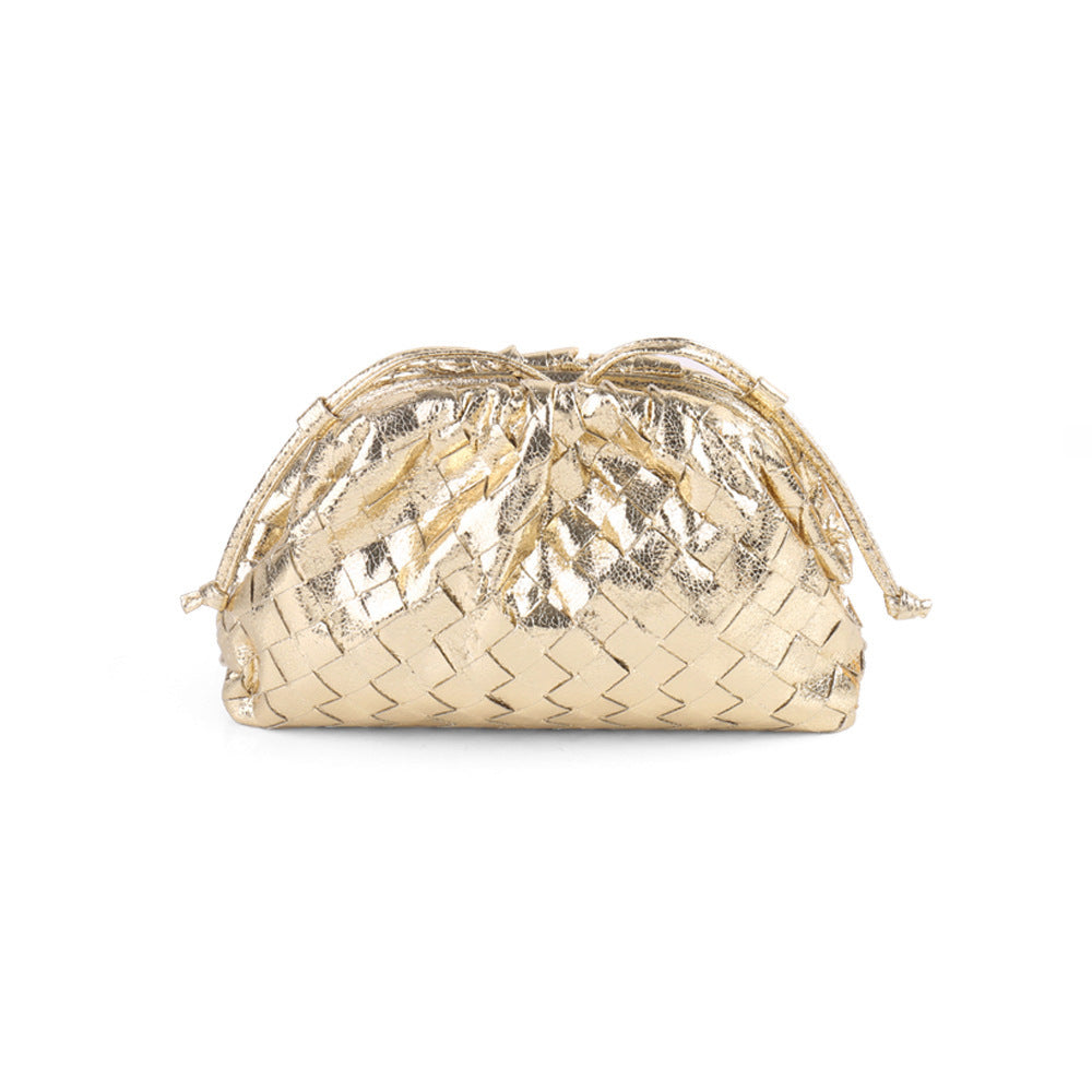 Women's Woven Cloud Dumpling Popular Fashion Clutch Women's Shoulder Bag
