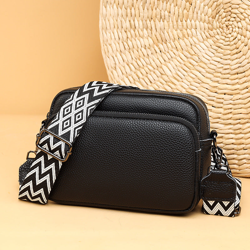 Women's First Layer Cowhide Simple Retro Fashion Shoulder Bags