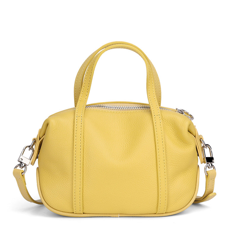 Women's Pillow Soft Leather Boston Genuine Large Handbags