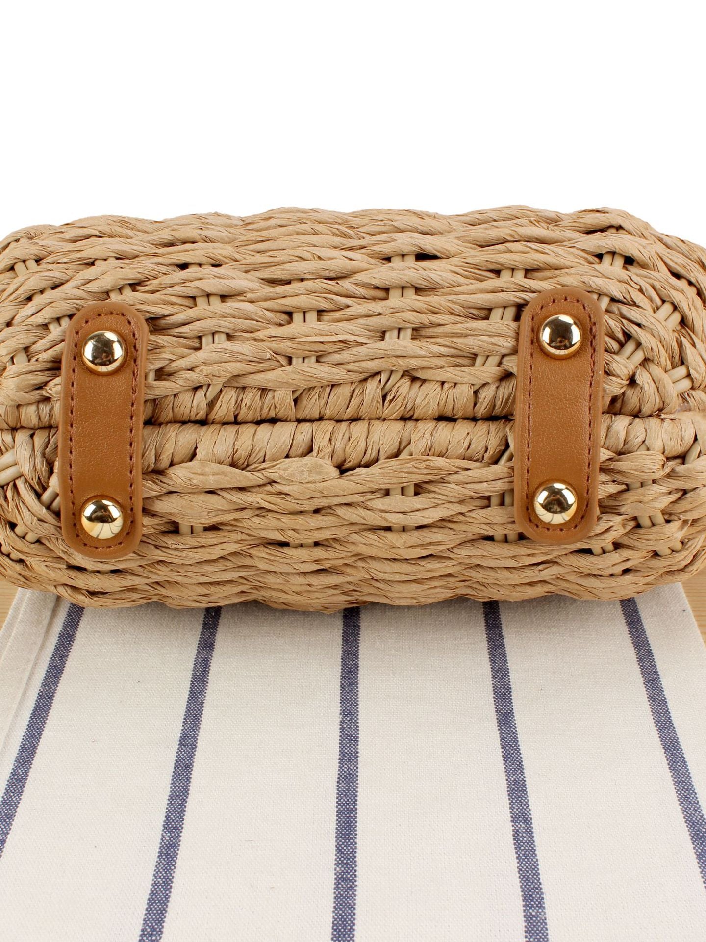 Women's Colorful Cover Fashion Woven Seaside Vacation Daily Women's Messenger Bag