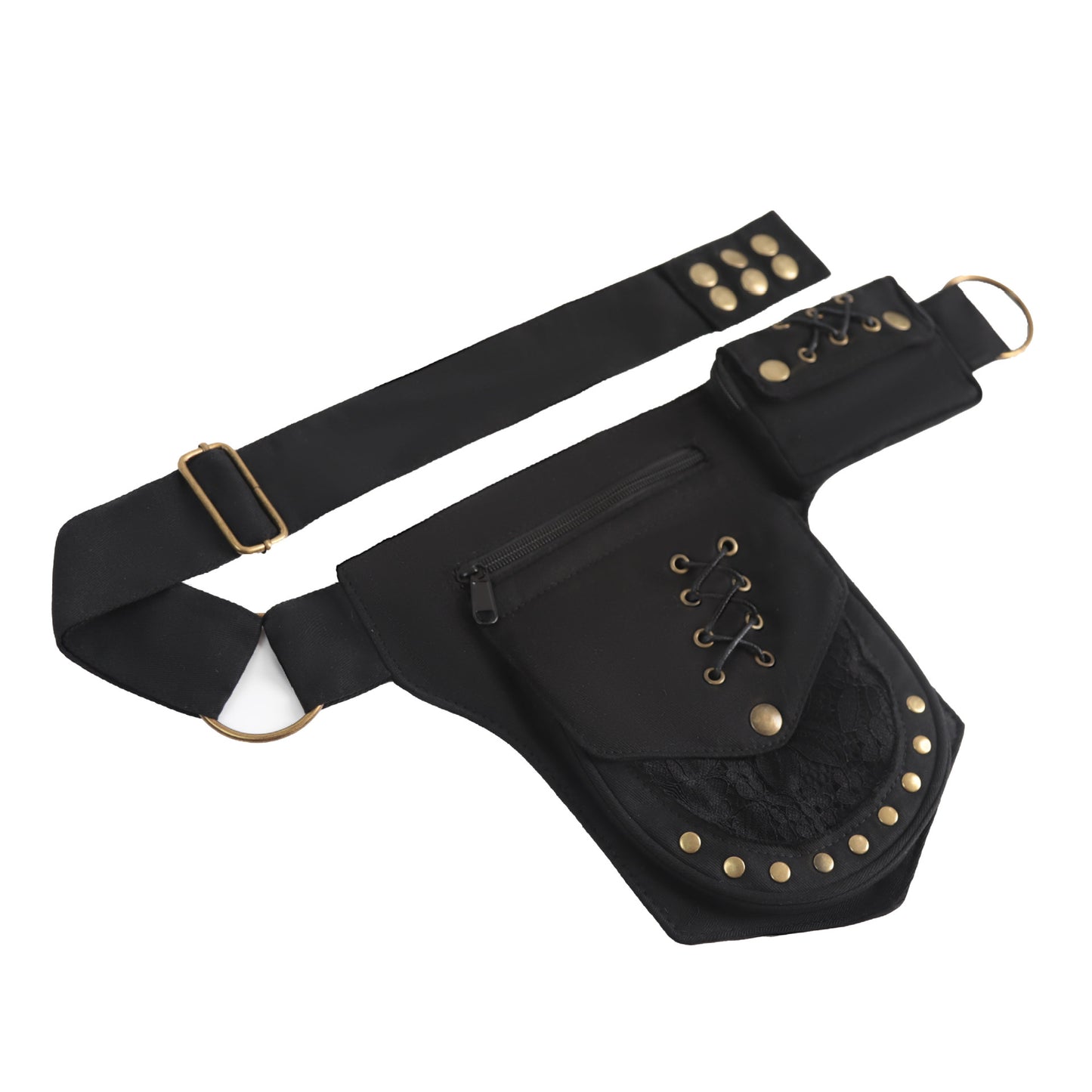 Women's & Men's Retro Rivet Leg Multifunctional Durable For Women's Chest Bag, Fanny Pack