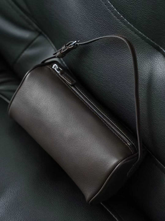 Women's First Layer Cowhide Pencil Message Simple Women's Leather Bag