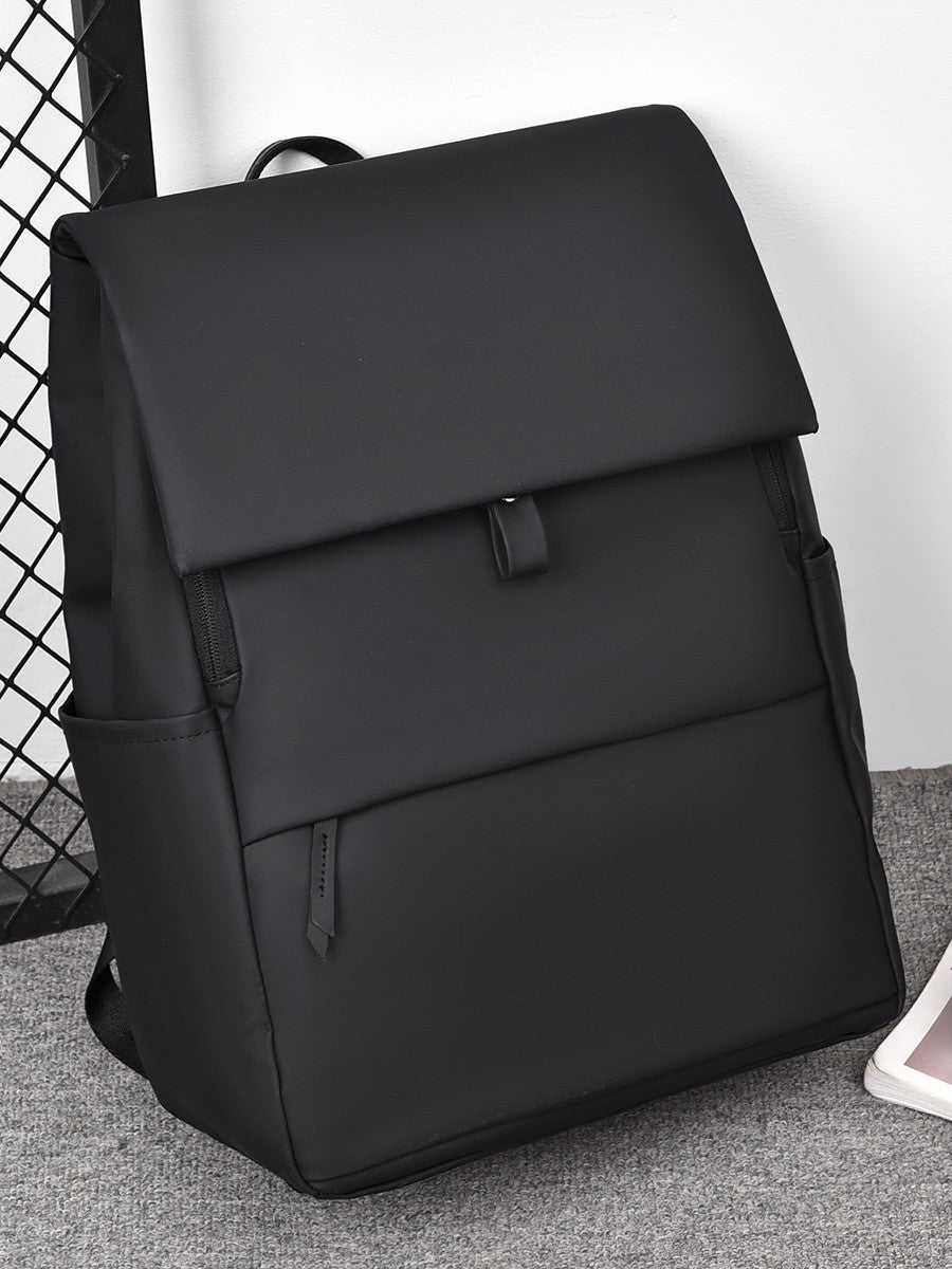Men's Fashion Business Commute Computer Magnetic Flip Leisure Backpack
