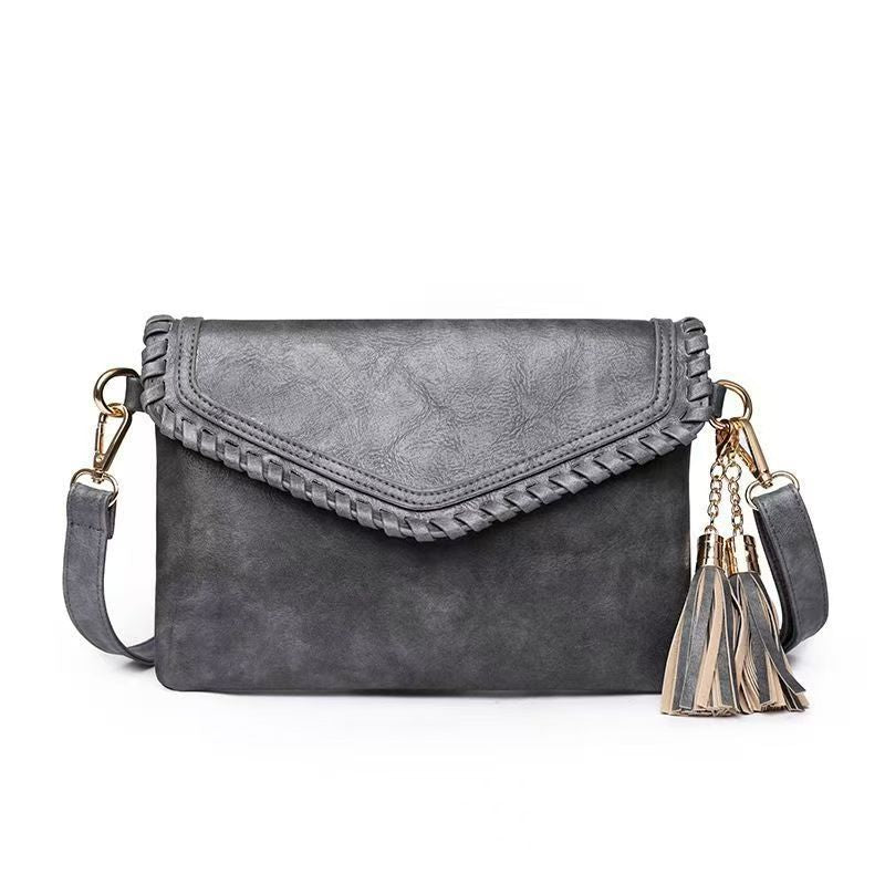 Women's Soft Leather Fashion Pouches Crocodile Pattern Chain Envelope Bags