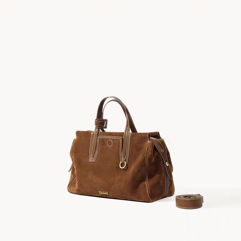 Stylish Charming Boston With Tracking Suede Women's Shoulder Bag