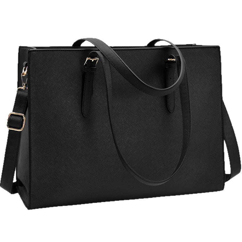 Women's Cross Pattern Large Temperament Wild Laptop Bag