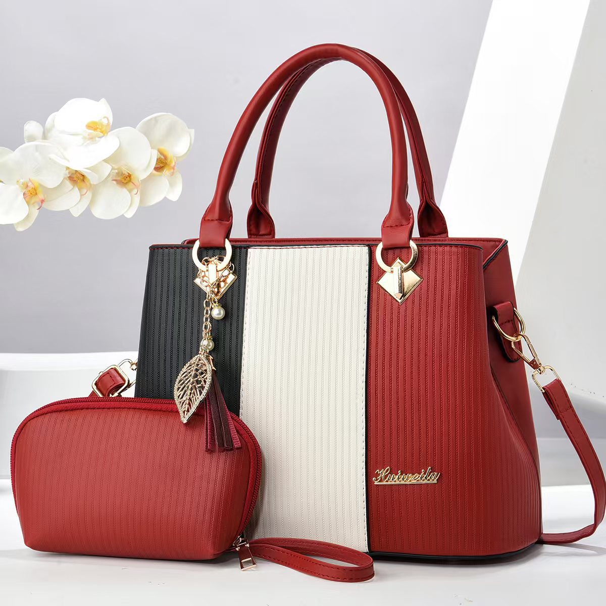 Graceful Women's Two-piece Large Capacity Commuter Bags