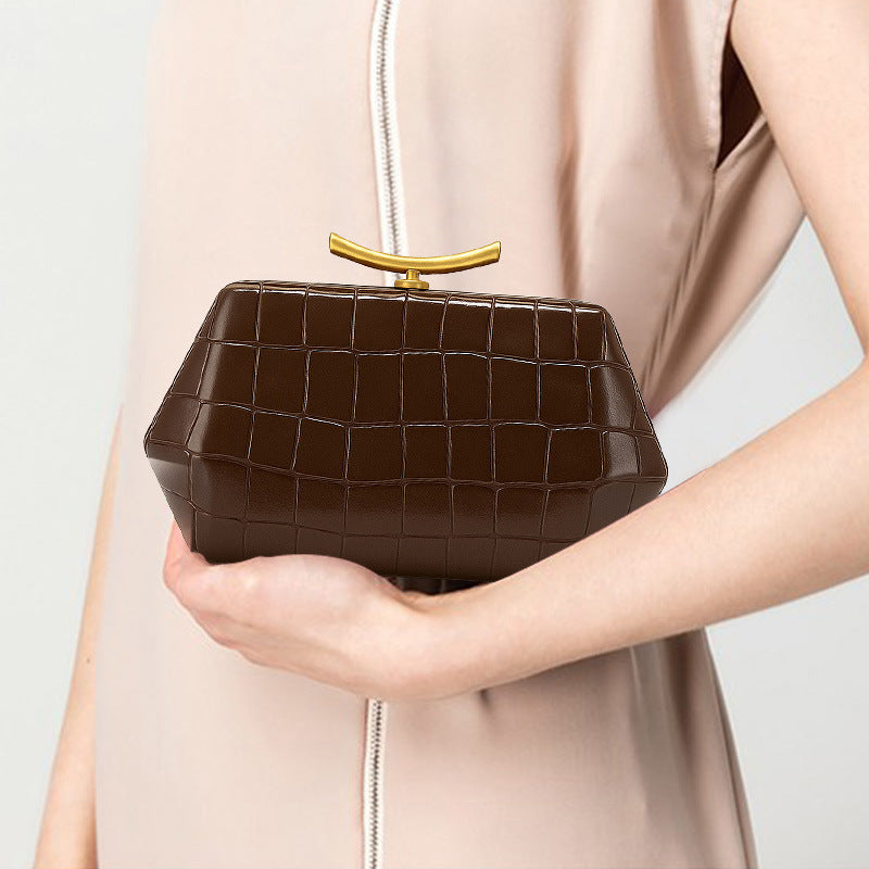 Women's Crocodile Pattern Clutch Fashion Wedding Dinner Bag