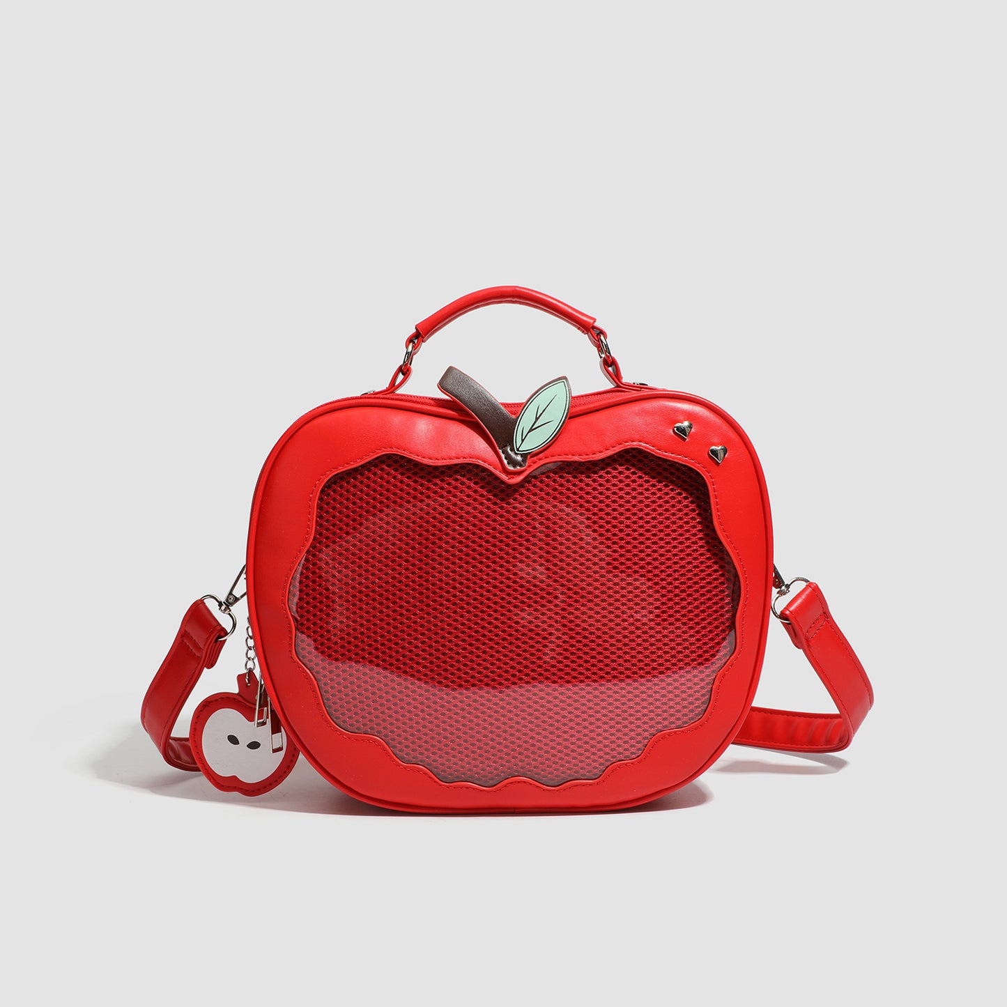 Apple Portable College Style Bar Cartoon Transparent Backpacks