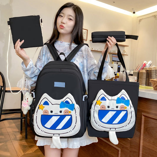 Fashion Cartoon Nylon Super Light Large Backpacks